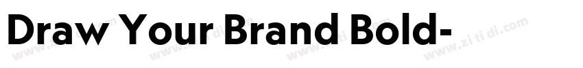 Draw Your Brand Bold字体转换 Draw Your Brand Bold字体转换